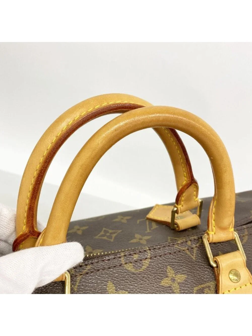Louis Vuitton Handbag Monogram Speedy 35 Brown